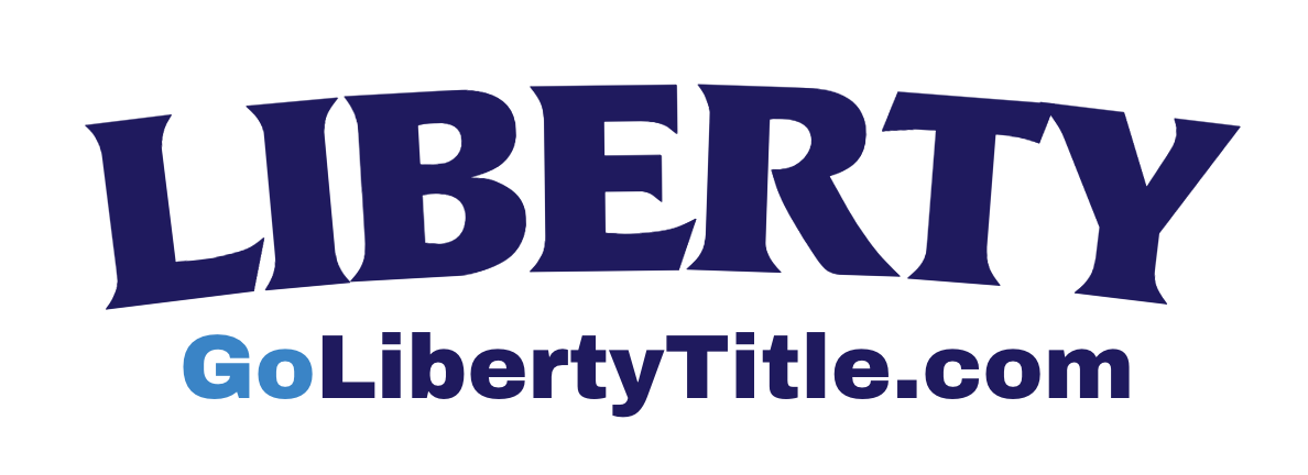 Logo of Liberty Title featuring bold text.